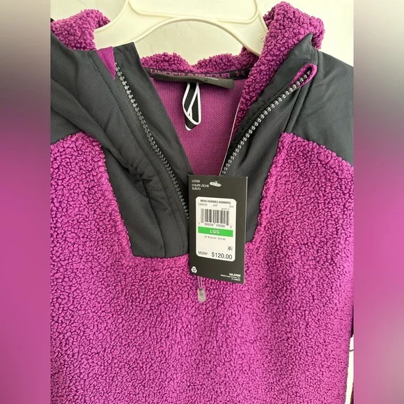 Under Armour Mission Anorak Jacket Purple/Black Size Large NWT - Picture 2 of 6